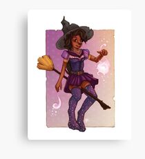 Socks the Witch Canvas Print