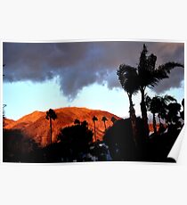 WINDY CLOUDY SUNRISE OVER MOUNTAIN Poster