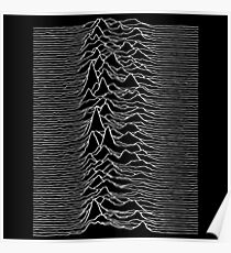 Music band waves - Black&White Poster