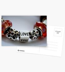 Love you with colour Postcards