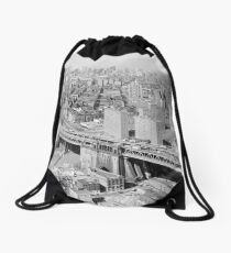 Mochila de cuerdas Manhattan Black and White Photograph