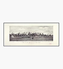 Lámina fotográfica View of New York City and The North River