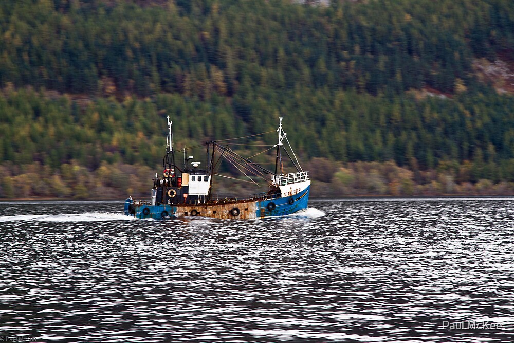 "Loch Ness Fishing" by Paul McKee Redbubble