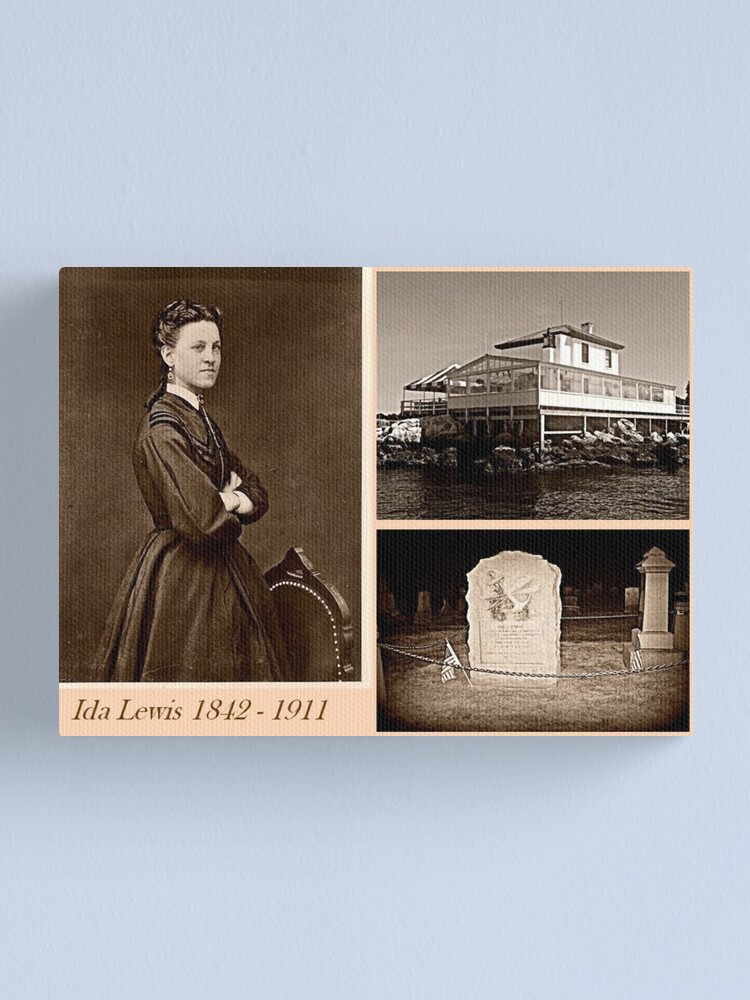 Alternate view of Ida Lewis, heroic Lighthouse Keeper Canvas Print