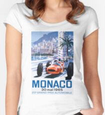 Monaco F1 Classic 1965 Women's Fitted Scoop T-Shirt