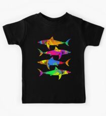 Bunte Haie Kinder T-Shirt