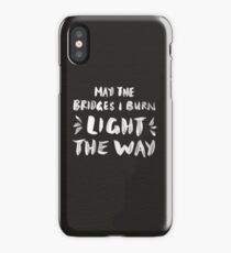 Burned Bridges – Black & White iPhone Case