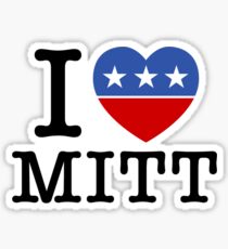 I Heart Mitt Sticker