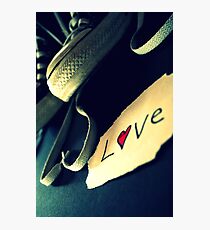 Shoe with Love note Photographic Print