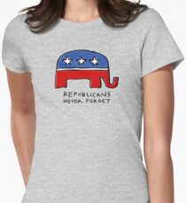 Republicans Never Forget Women's Fitted T-Shirt