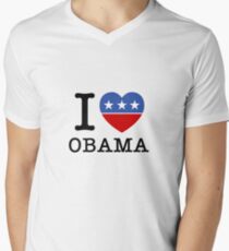 I Heart Obama Men's V-Neck T-Shirt