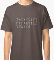 I Believe in Sherlock Holmes - Dancing Men - White Text Classic T-Shirt