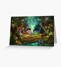 The Dancing Auroras Greeting Card