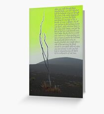 Lonely Tree Greeting Card