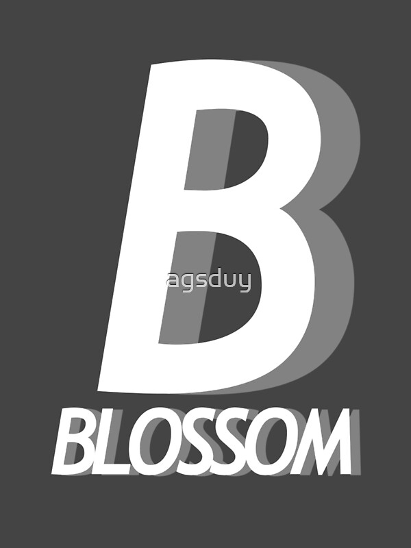 "B for Blossom Positive Words" by agsduy Redbubble