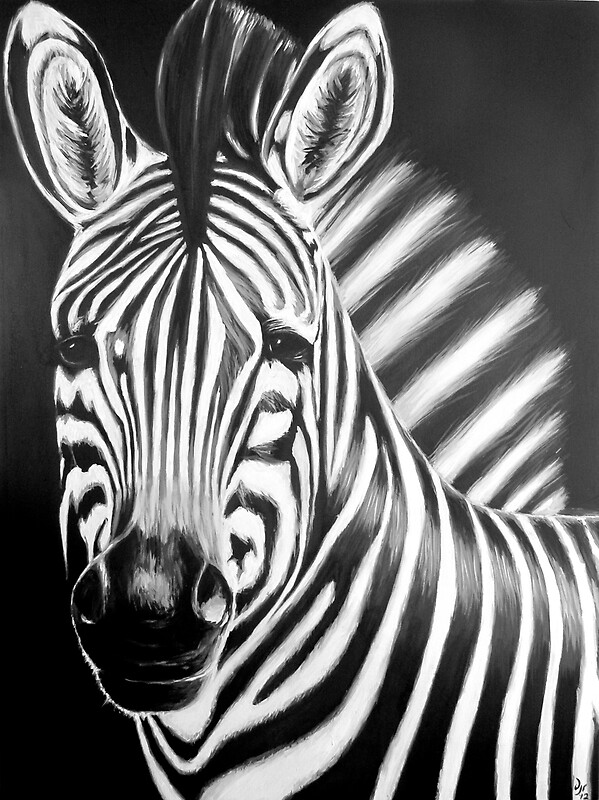 "zebra painting" Canvas Prints by dave reynolds Redbubble