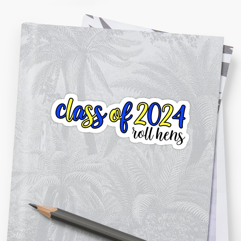 "CLASS OF 2024" Sticker by rachelsof Redbubble