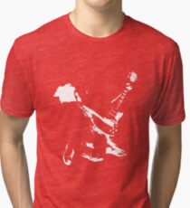 Guitarist - Leaping Tri-blend T-Shirt