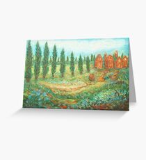 Tuscan Fields Greeting Card
