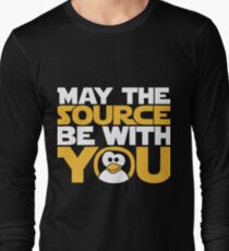 May The Source Be With You - Tux Edition Long Sleeve T-Shirt