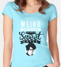 I like Being Weird Women's Fitted Scoop T-Shirt