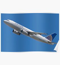 United N457UA Airbus A320-232 Poster