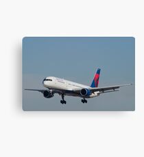 Delta Airlines Boeing 757 Approach KLAS Canvas Print