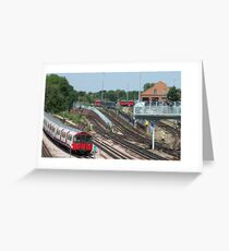 London Underground Trains Greeting Card