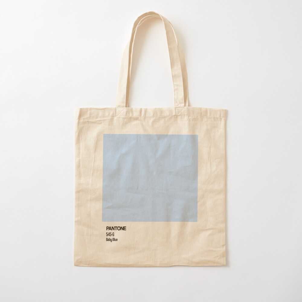 baby blue tote bag