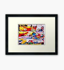 Comic cartoon Framed Print