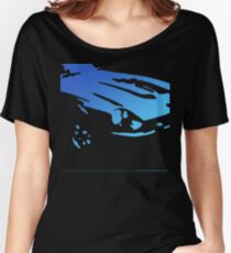 Datsun 240Z Detail - Blue on black Women's Relaxed Fit T-Shirt