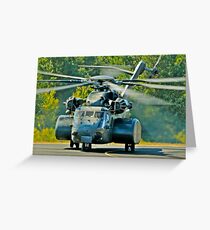 Big US NAVY chopper Greeting Card