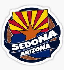 Sedona Arizona flag burst Sticker