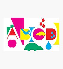 Graphic ABC Photographic Print