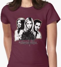 A Trio of Scoobies (Willow, Buffy & Xander) Women's Fitted T-Shirt