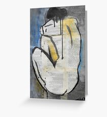 woman from behind Greeting Card