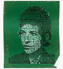 Typographic Icons - Bob Dylan Poster
