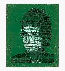 Typographic Icons - Bob Dylan Photographic Print