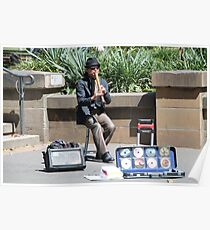 Street Musician in Hyde Park Poster
