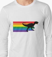 Rainbosaurus rex Long Sleeve T-Shirt