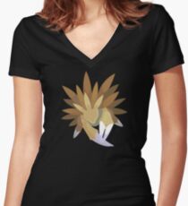 Sandslash Women's Fitted V-Neck T-Shirt