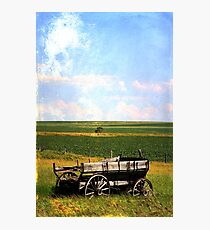 Rustic Wagon Photographic Print