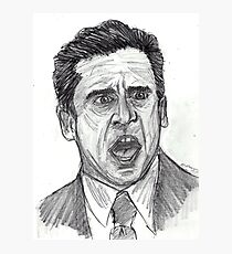 Michael Scott Drawing: Photographic Prints | Redbubble