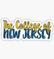 The College of New Jersey Two Tone Sticker