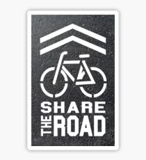 Share the Road Sticker - Blacktop Version Sticker