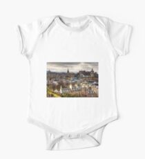 Grey Skies over the Old Town One Piece - Short Sleeve