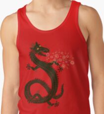 Drache, Blumenatmung Tanktop für Männer