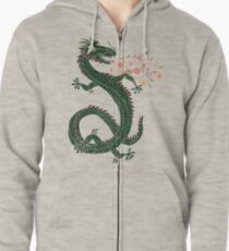 Dragon, Flower Breathing Zipped Hoodie