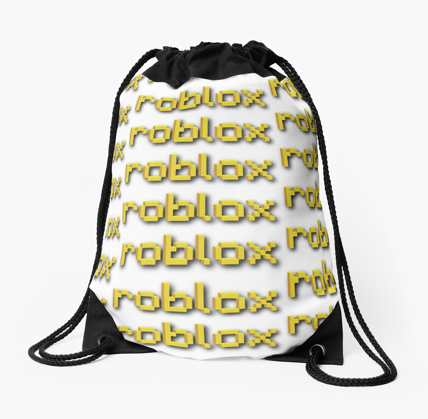 Roblox Minecraft Drawstring Bag By Mint Jams Redbubble - roblox tote bag by kimoufaster redbubble