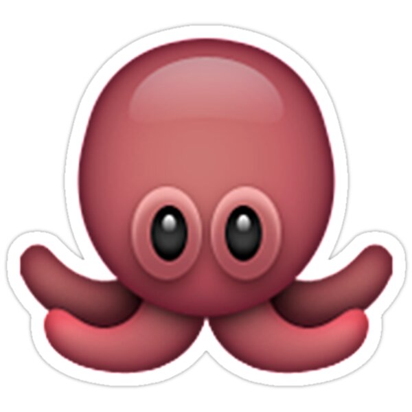  Emoji  Octopus Stickers  by emoji  Redbubble